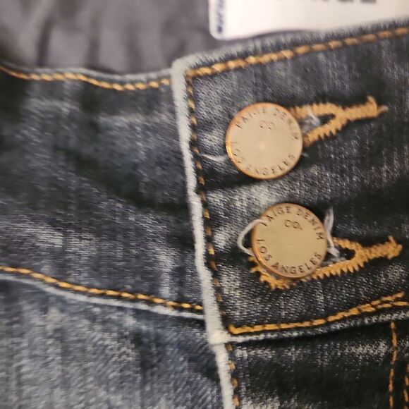 Paige Denim "Hidden Hills" Distressed Bootcut Jeans Size 26 US 2 - Picture 4 of 11